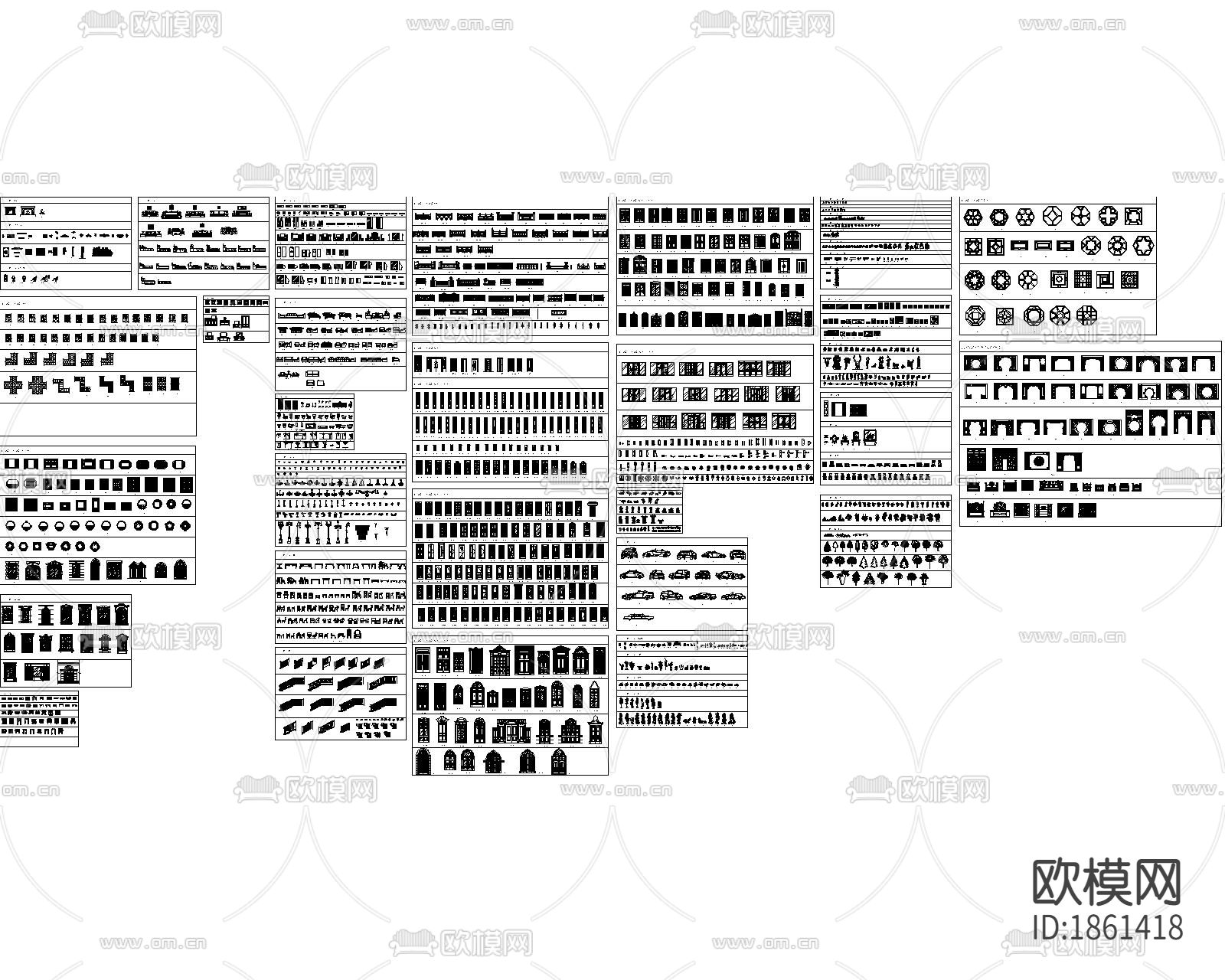 cad立面图图库下载（渲染图2）