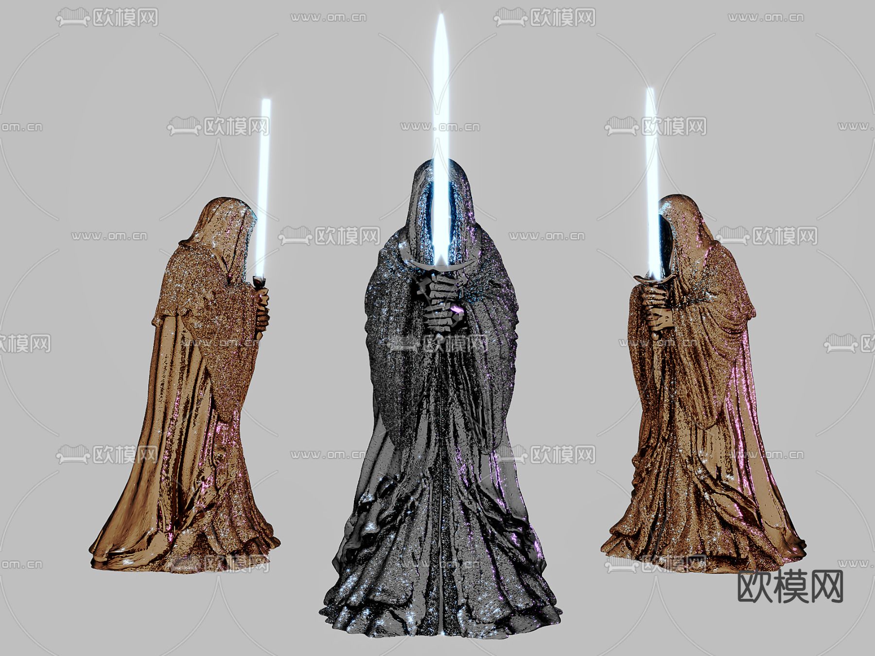 现代死神潮玩雕塑3d模型下载