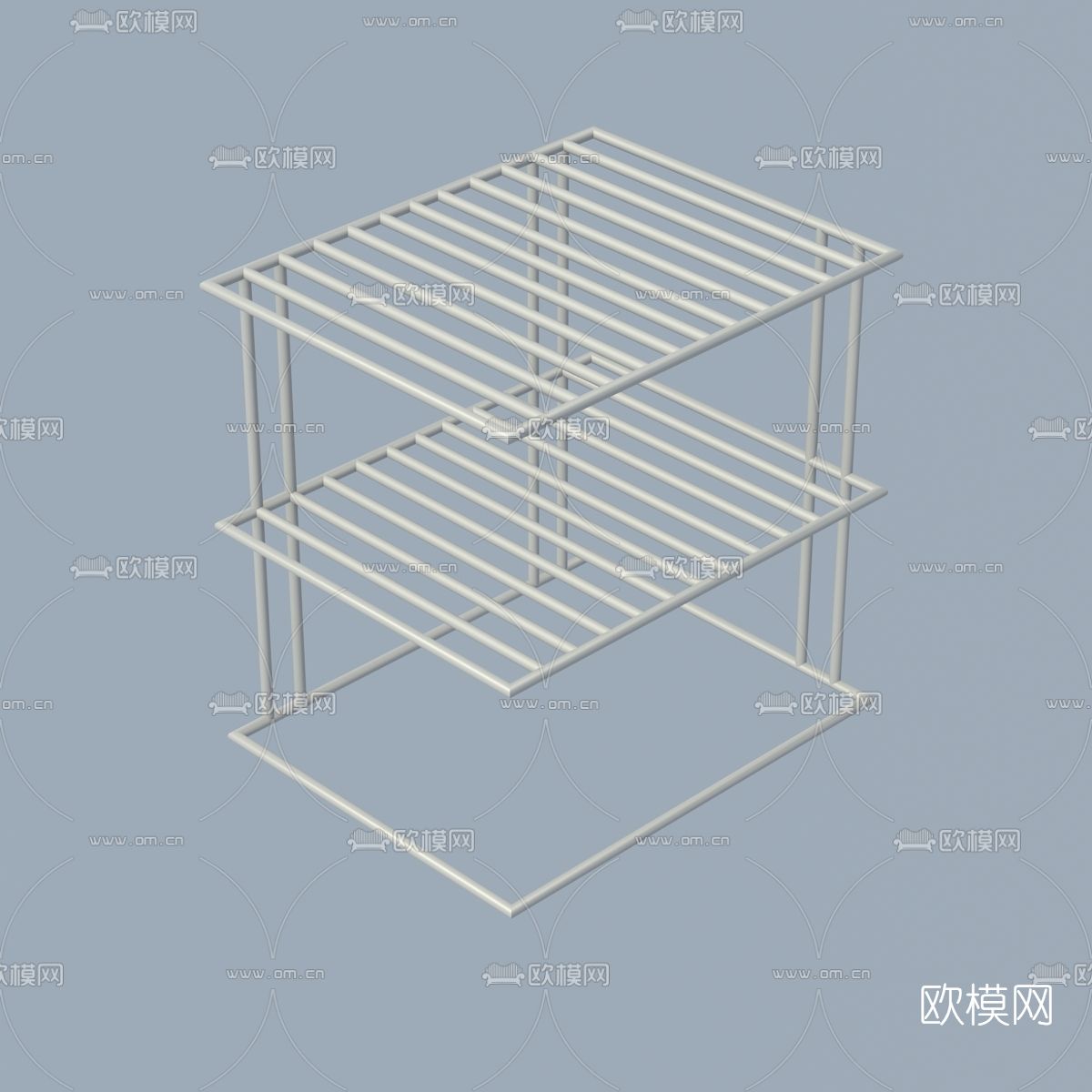 现代储物架免费3d模型下载