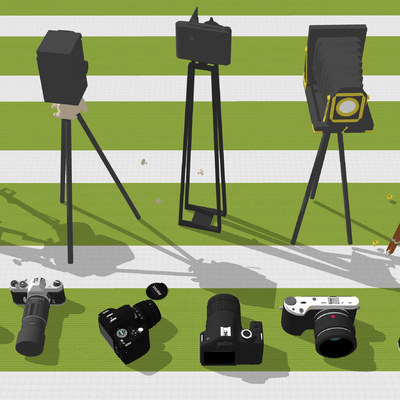  现代照相机su模型 