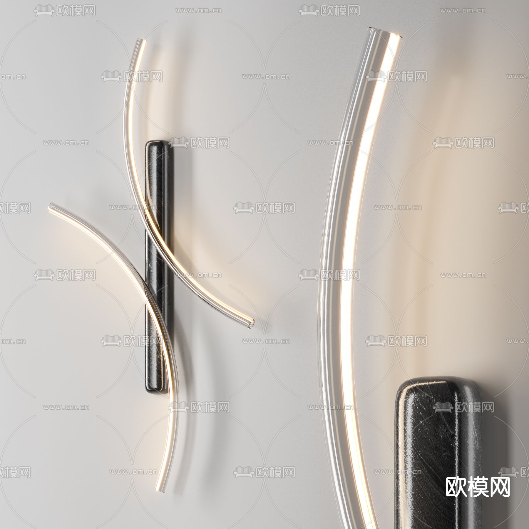 现代轻奢壁灯3d模型