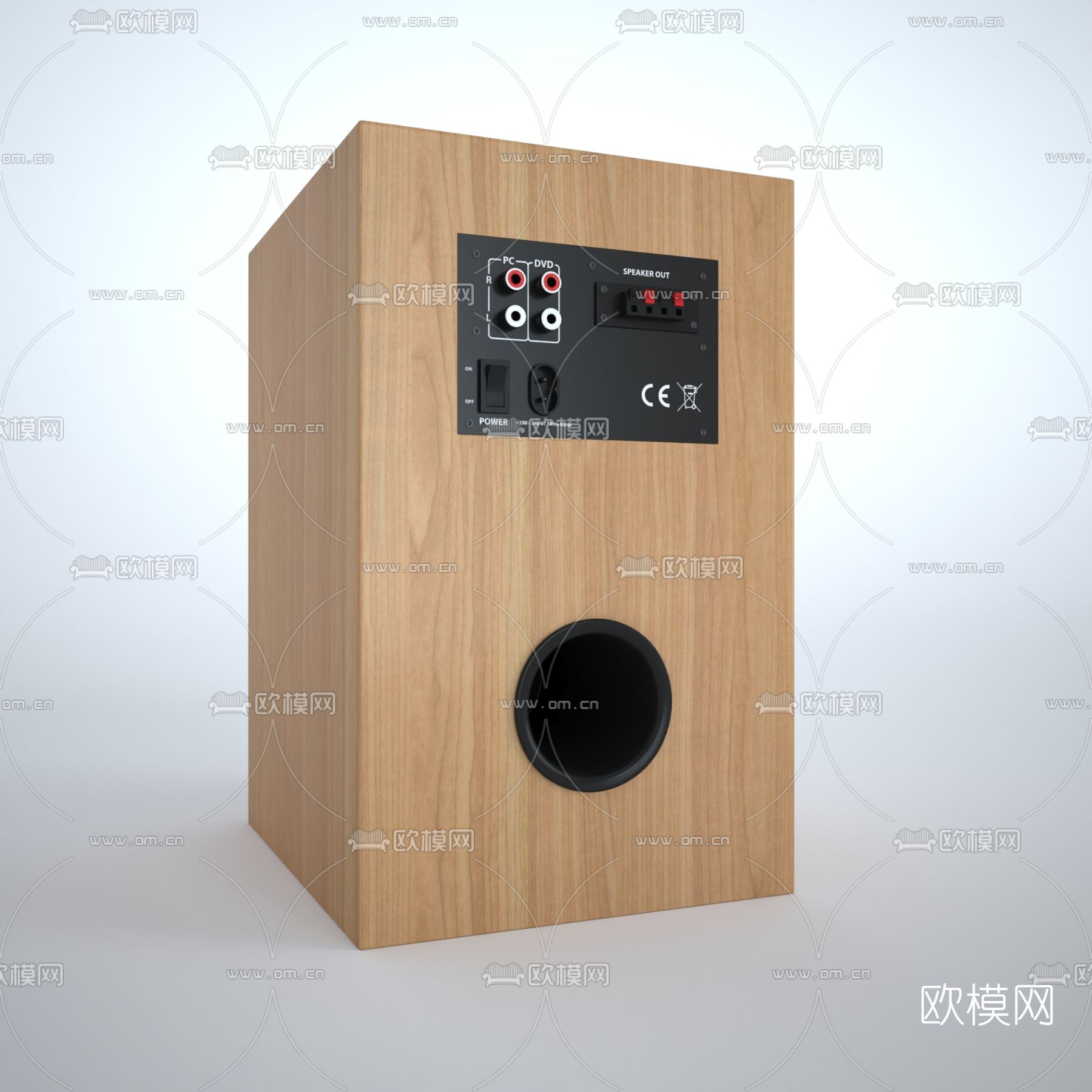 现代音响免费3d模型下载（渲染图2）