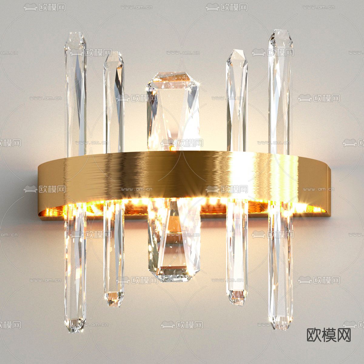 现代轻奢壁灯免费3d模型下载