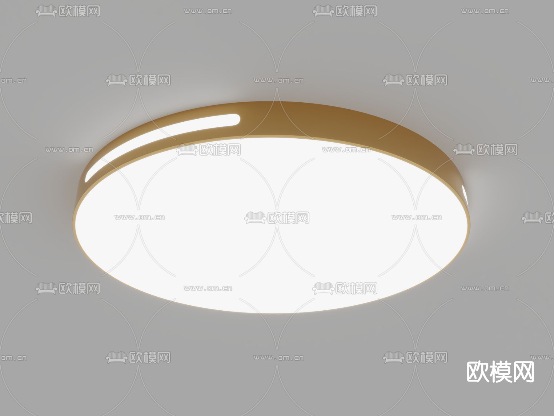 现代吸顶灯3d模型下载（渲染图4）