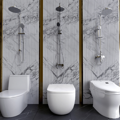  现代马桶花洒su模型 