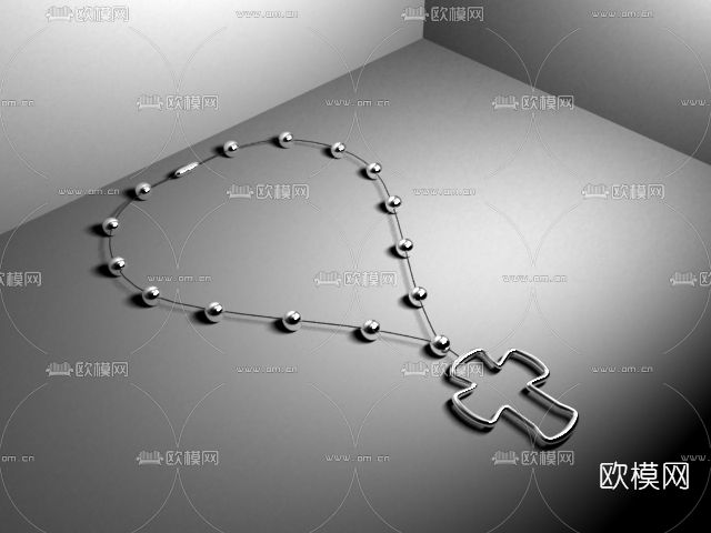 现代项链免费3d模型下载