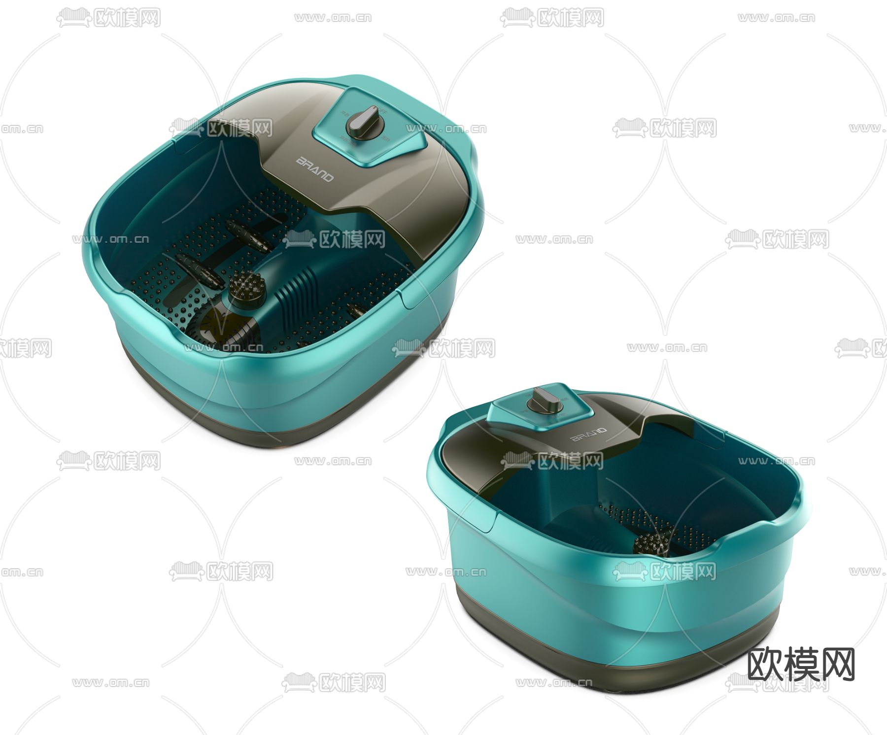 现代按摩洗脚盆3d模型