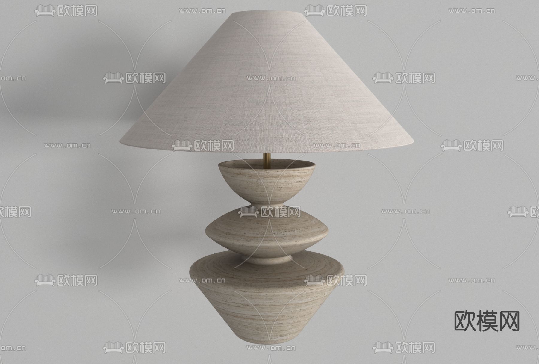 侘寂台灯免费3d模型下载