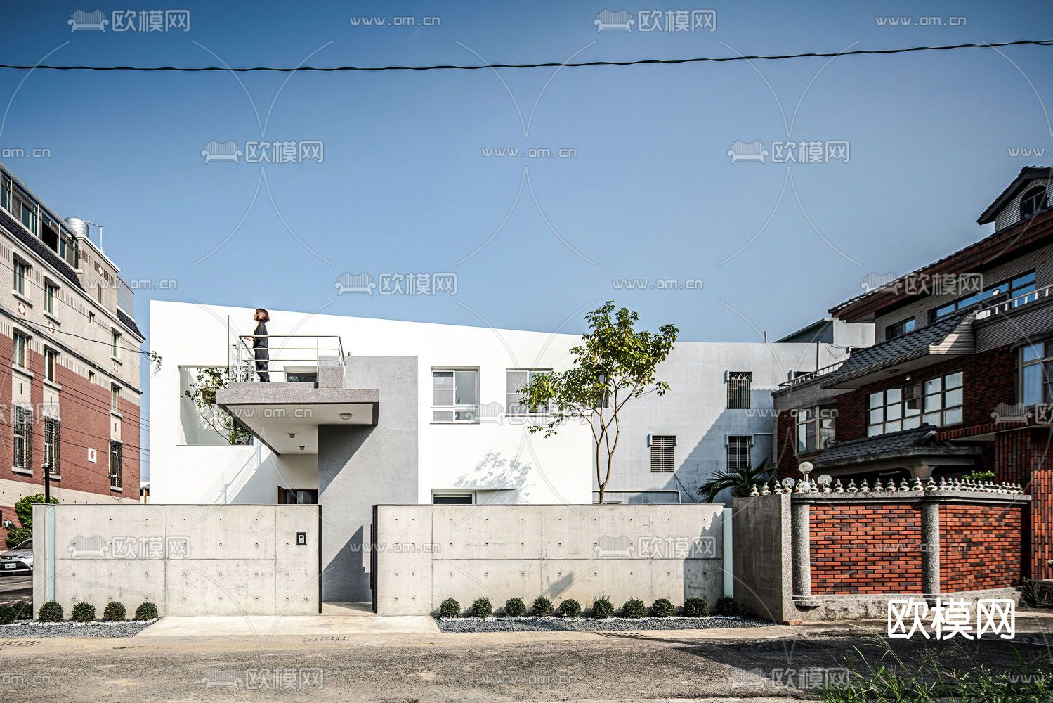 现代别墅外观su模型