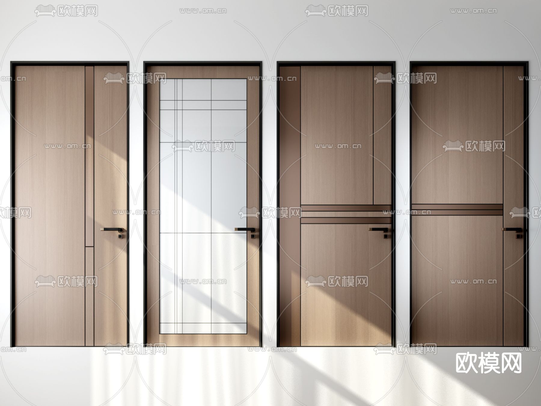 现代房门厨卫门3d模型