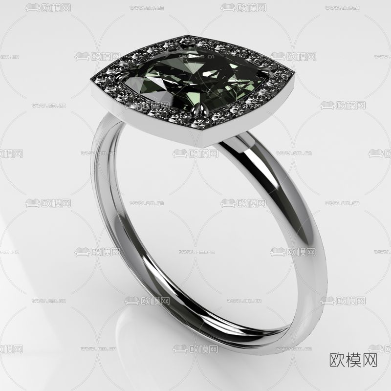 现代戒指免费3d模型下载