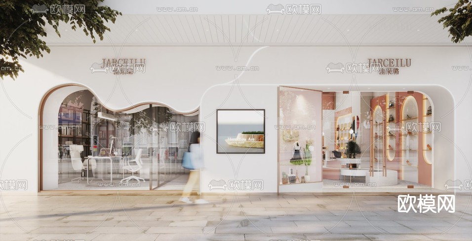 现代鞋店3d模型下载(渲染图6)