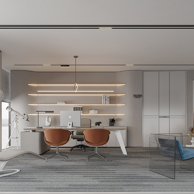  现代总经理办公室su模型 