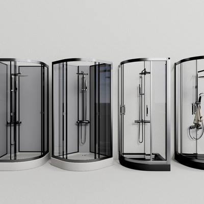  现代淋浴间su模型 