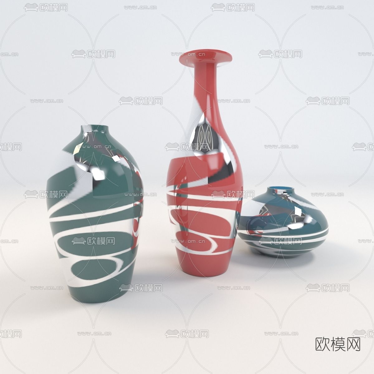 现代陶瓷免费3d模型下载