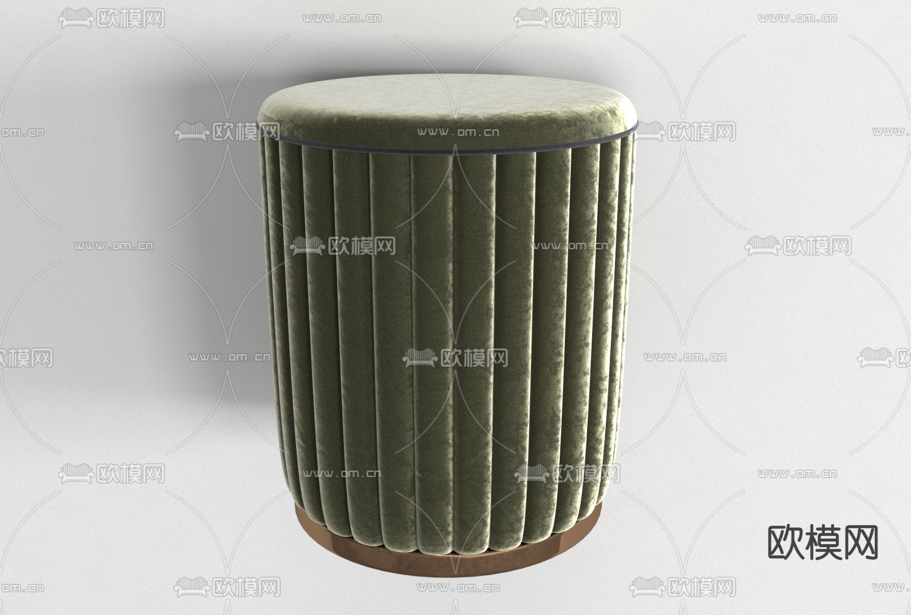 现代布艺凳子免费3d模型