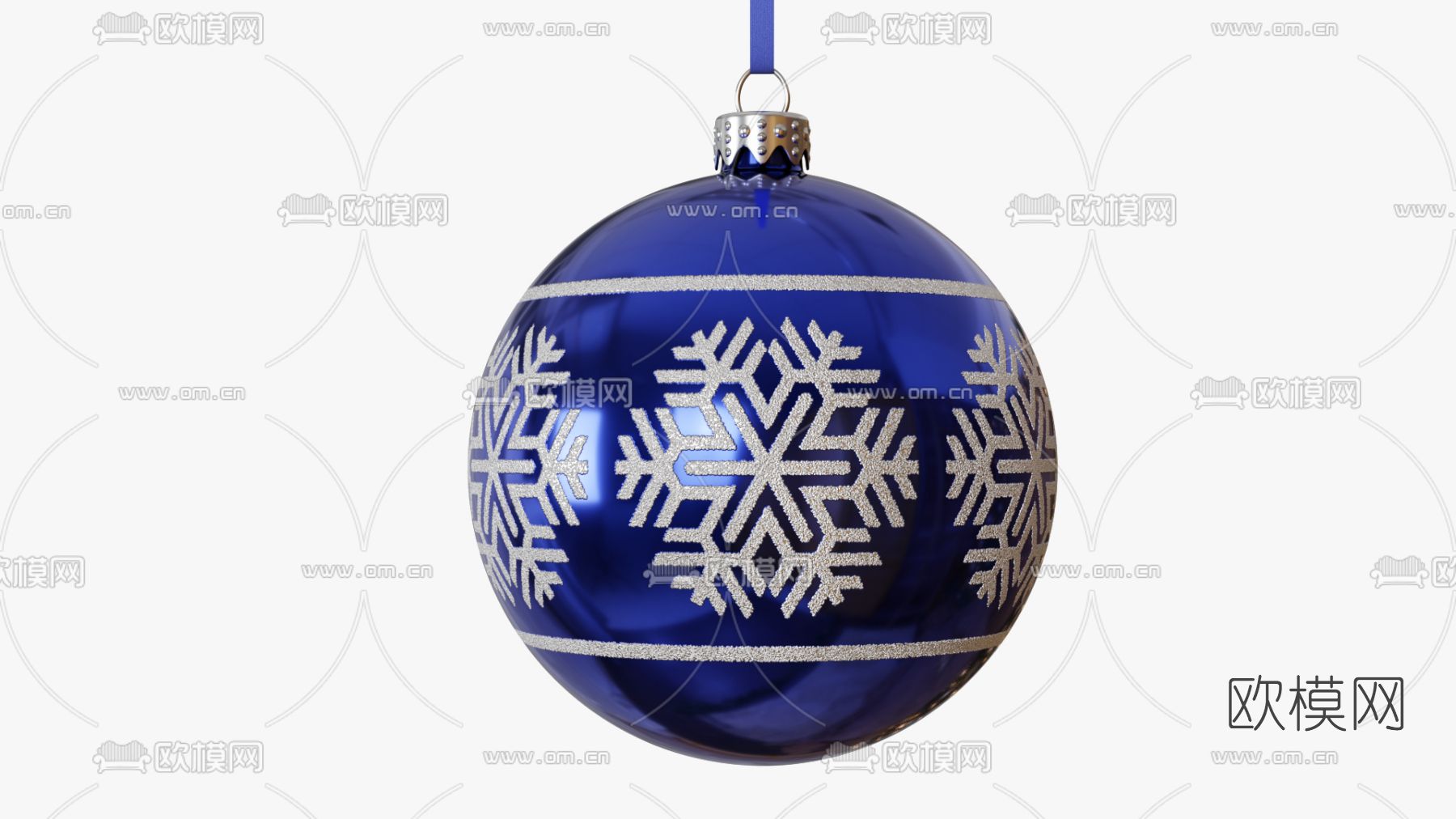 现代圣诞球免费3d模型下载