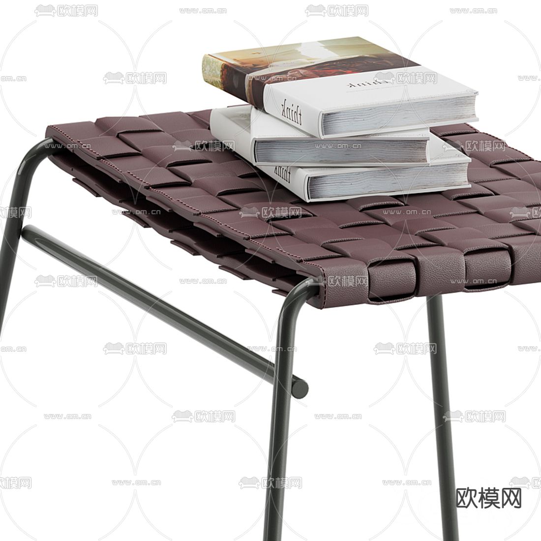 现代铁艺凳子3d模型