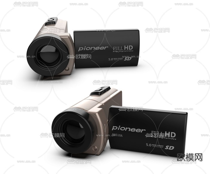 现代数码DV摄像机3d模型下载