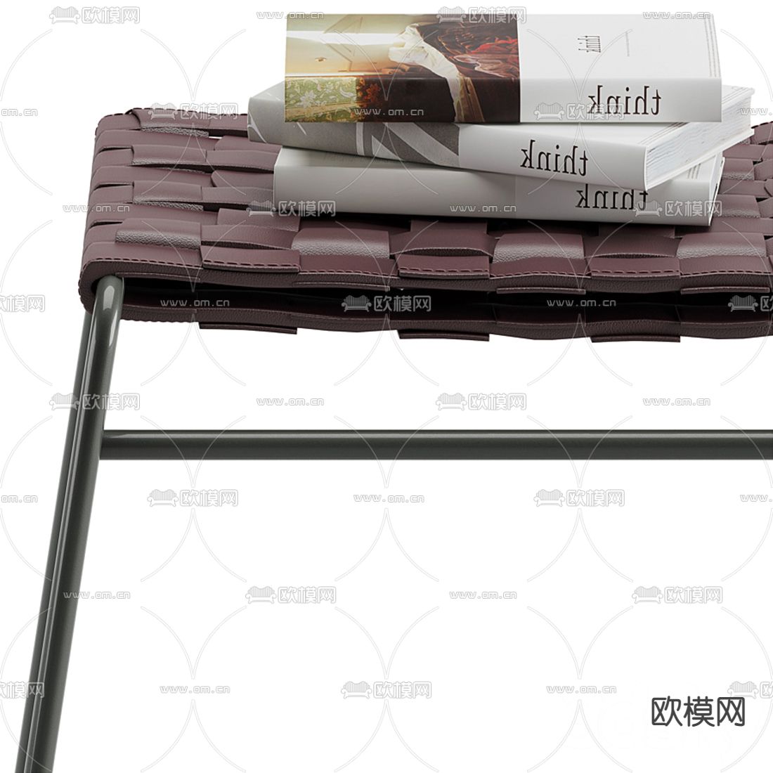 现代铁艺凳子3d模型
