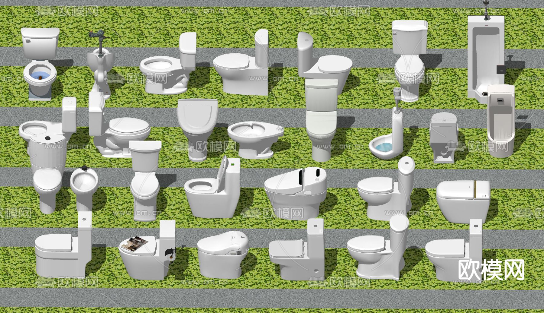 现代马桶su模型下载