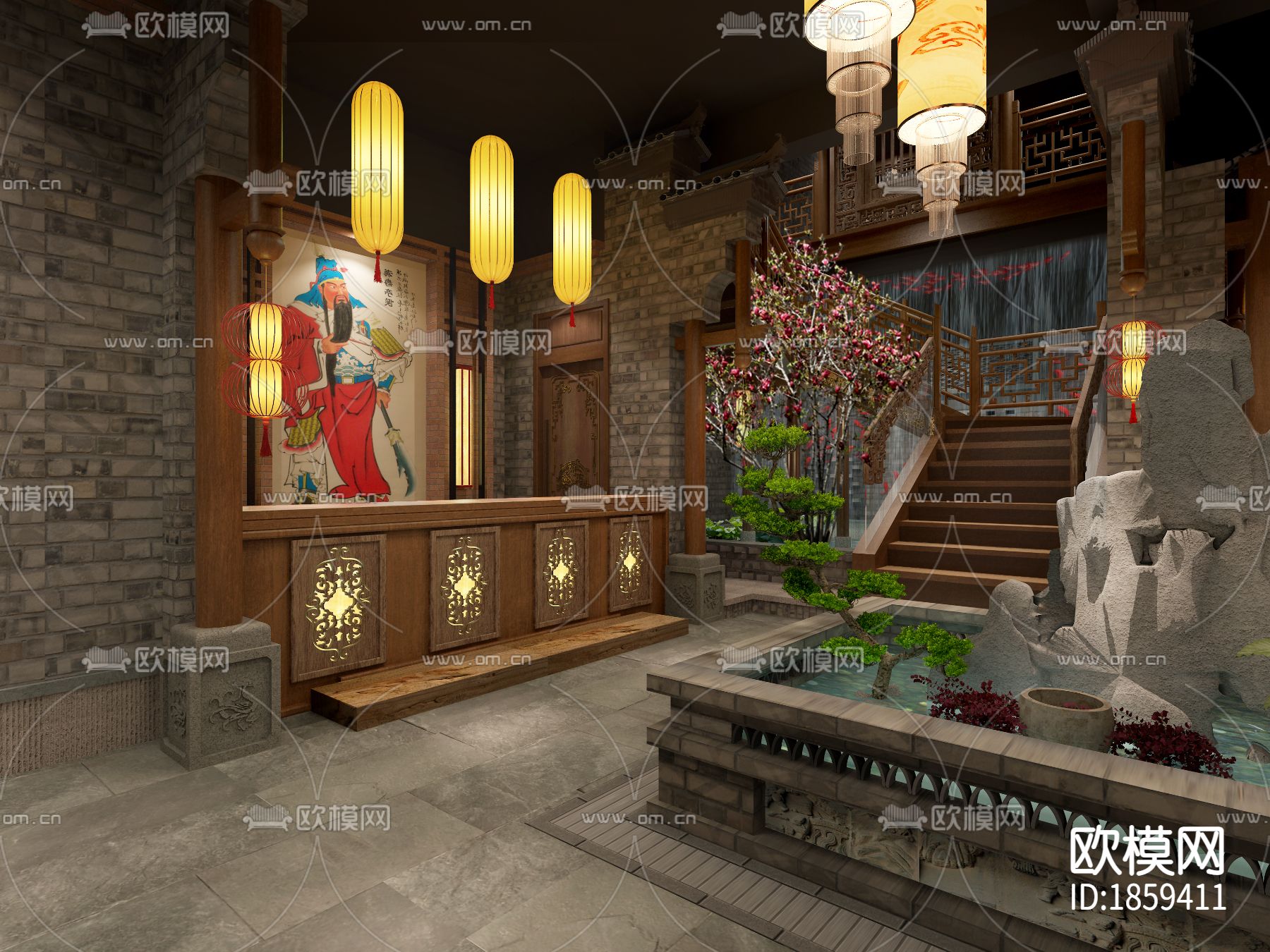 【连锁火锅店】太原店丨效果图+全套施工图+报价书+现场照片下载（渲染图6）