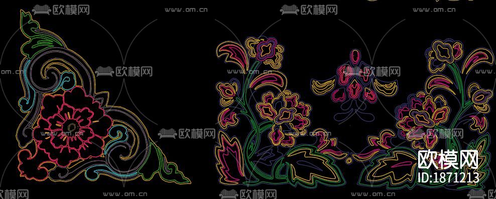 藏式雕花cad图库下载（渲染图8）
