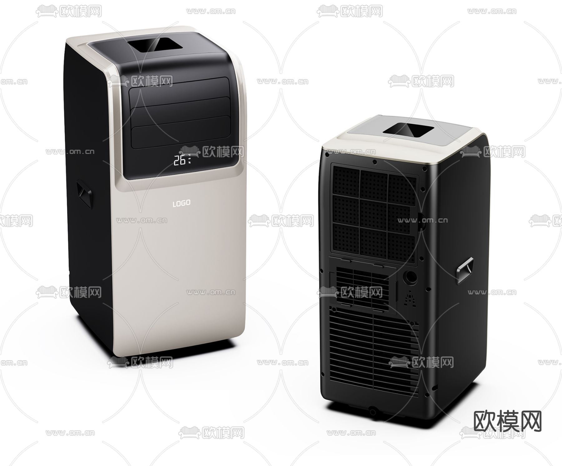 现代移动空调3d模型下载