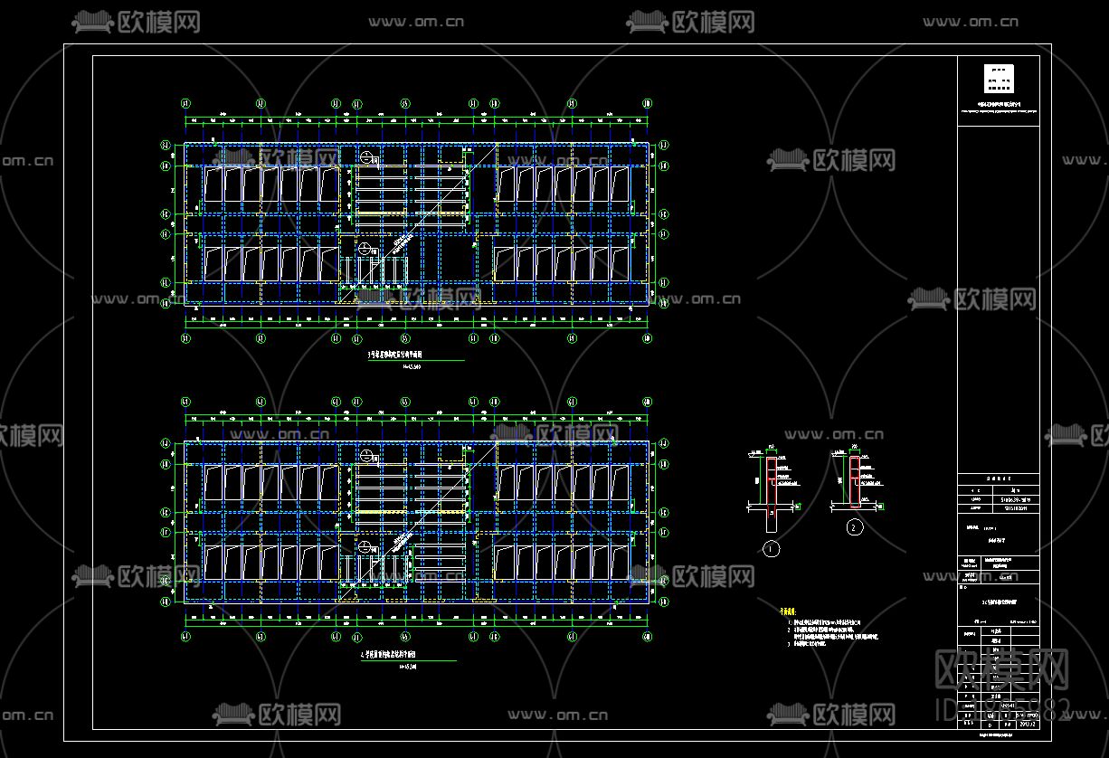 公寓平面图下载（渲染图3）