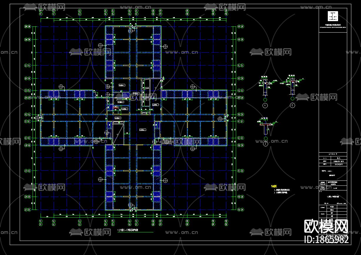 公寓平面图下载（渲染图2）