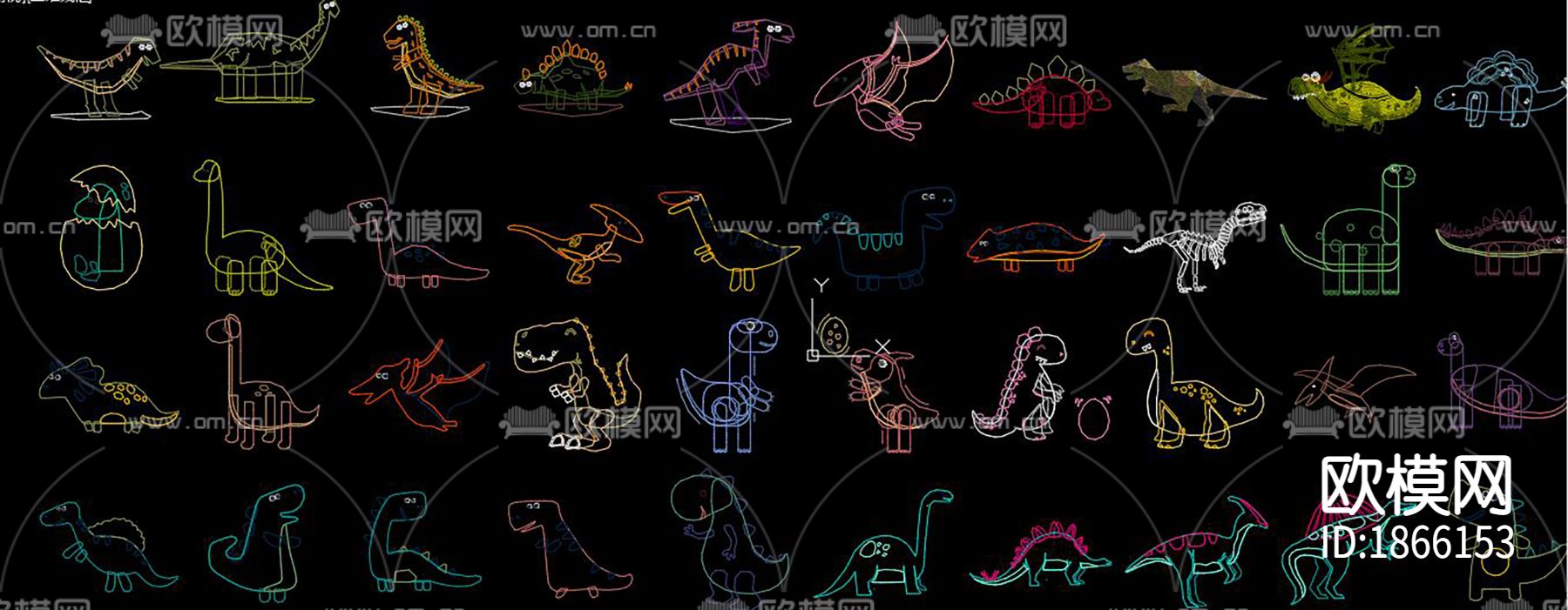 小恐龙cad图库下载（渲染图4）