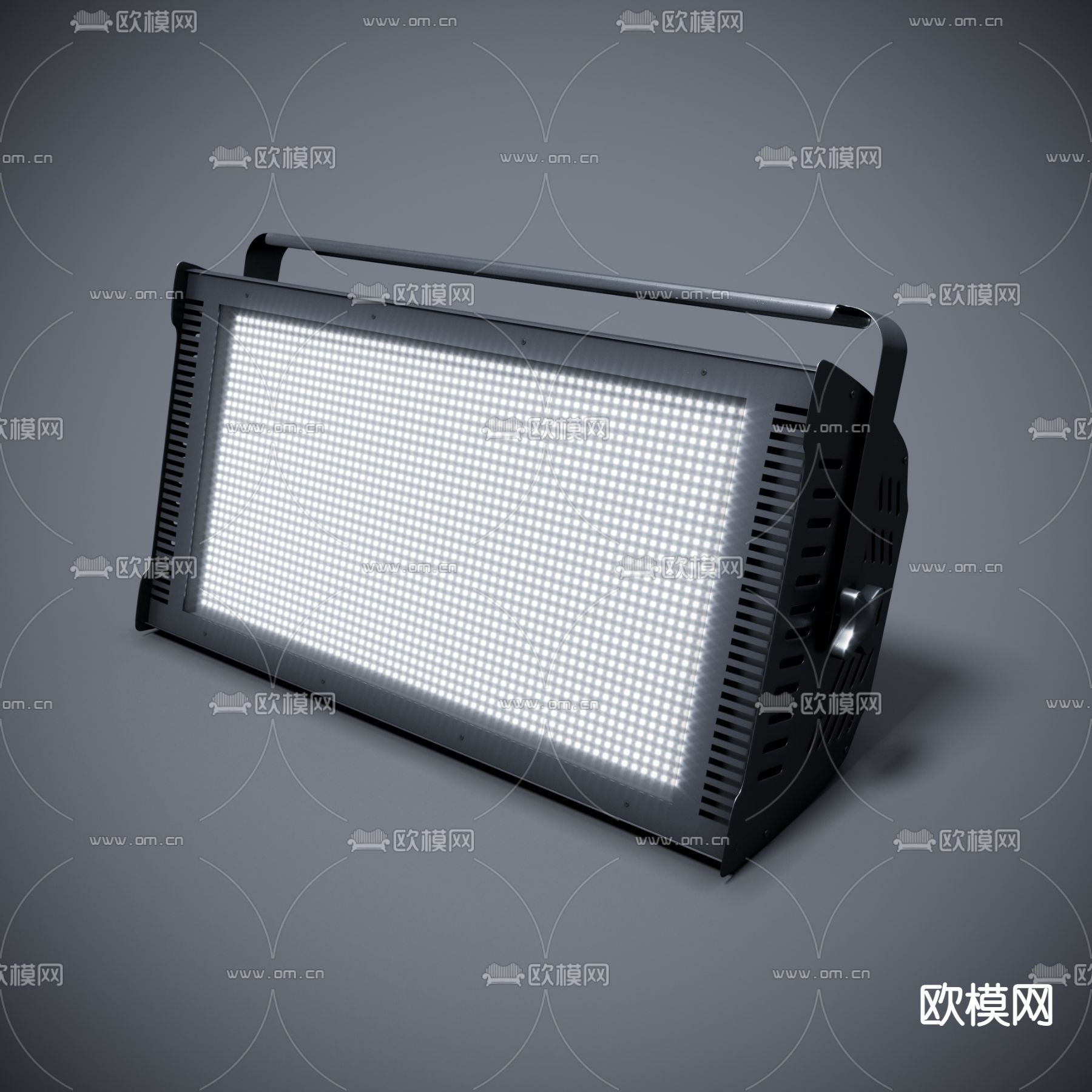 现代舞台灯射灯组合3d模型下载（渲染图2）