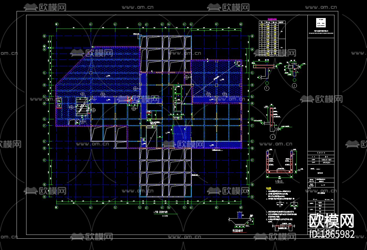 公寓平面图下载（渲染图1）