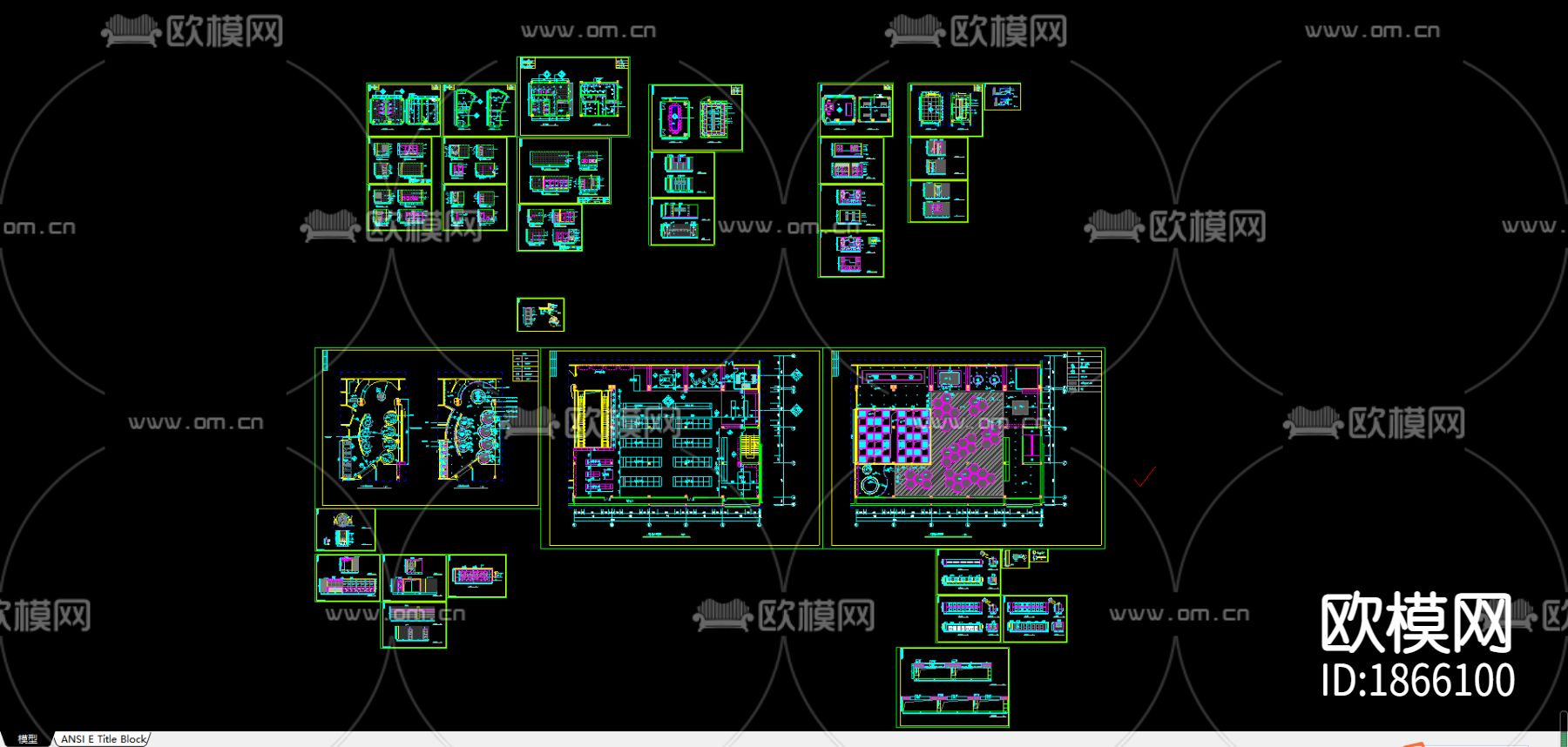 超市施工图下载（渲染图1）