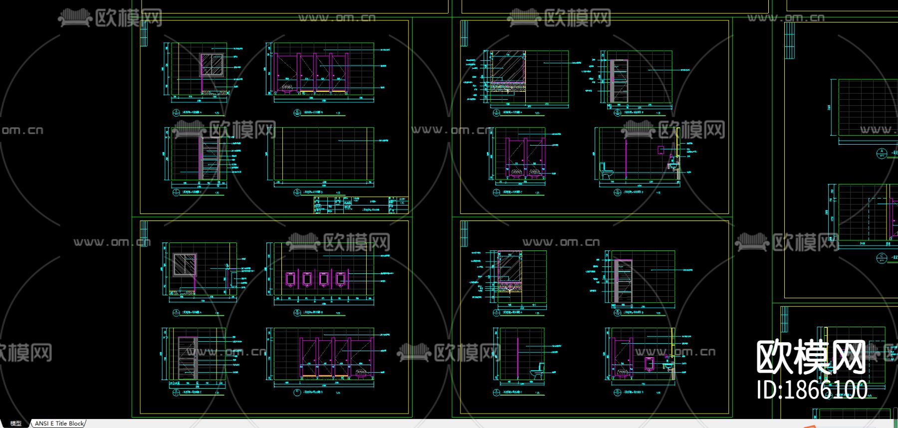 超市施工图下载（渲染图2）
