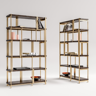 现代展示架装饰架su模型