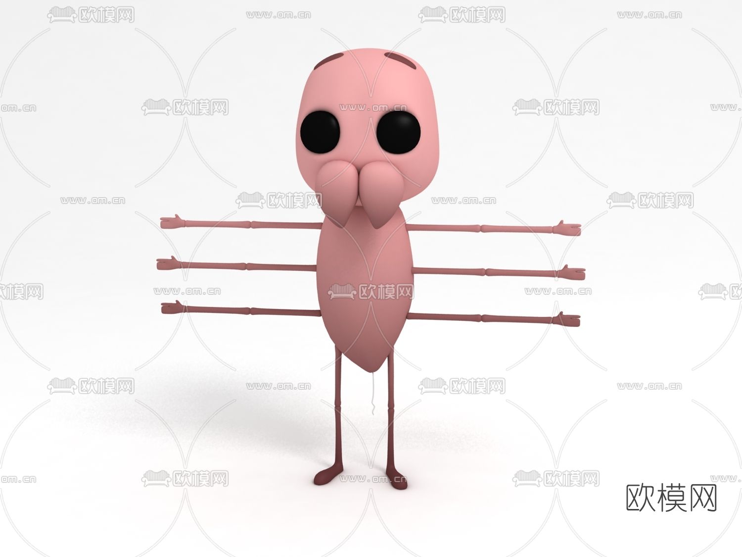 现代卡通蜘蛛免费3d模型下载