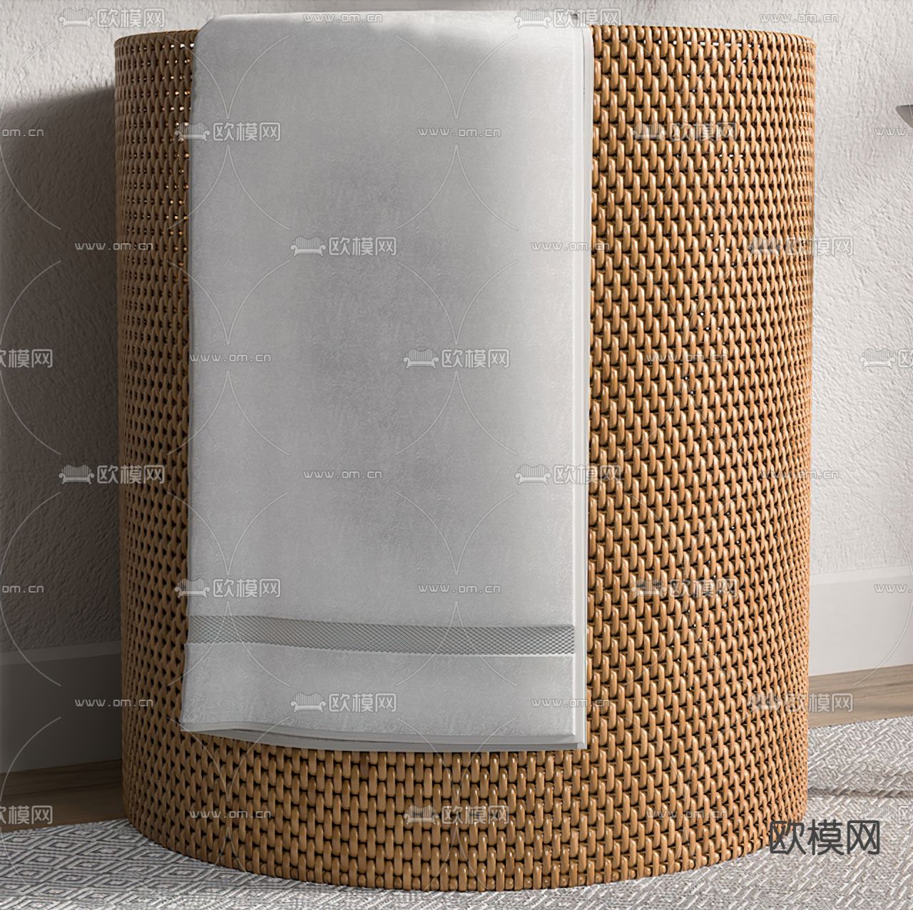 现代浴室洗手台3d模型
