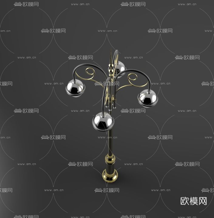 现代户外灯免费3d模型下载