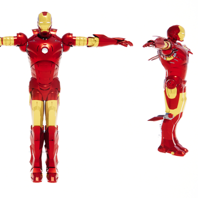  现代钢铁侠手办su模型 