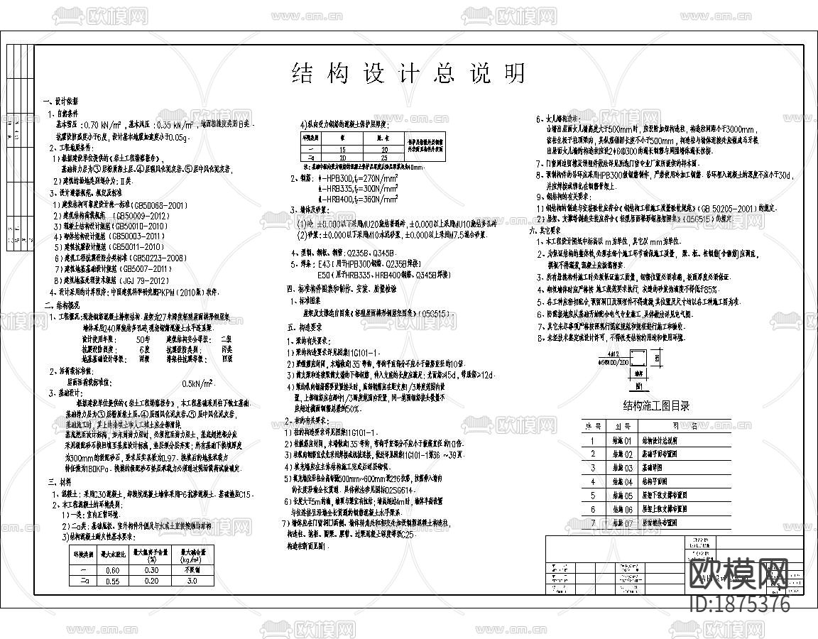 27米跨现浇钢筋混凝土排架结构工厂车间结构CAD施工图下载（渲染图4）