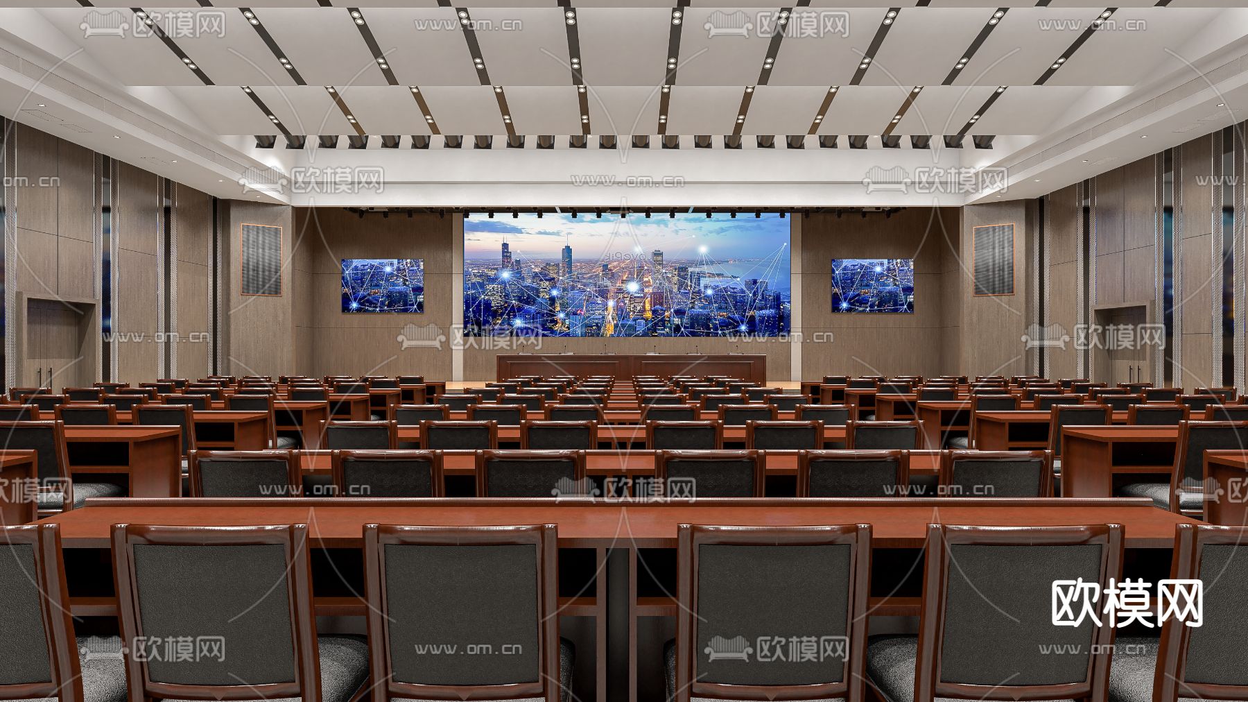 现代企业报告大厅su模型