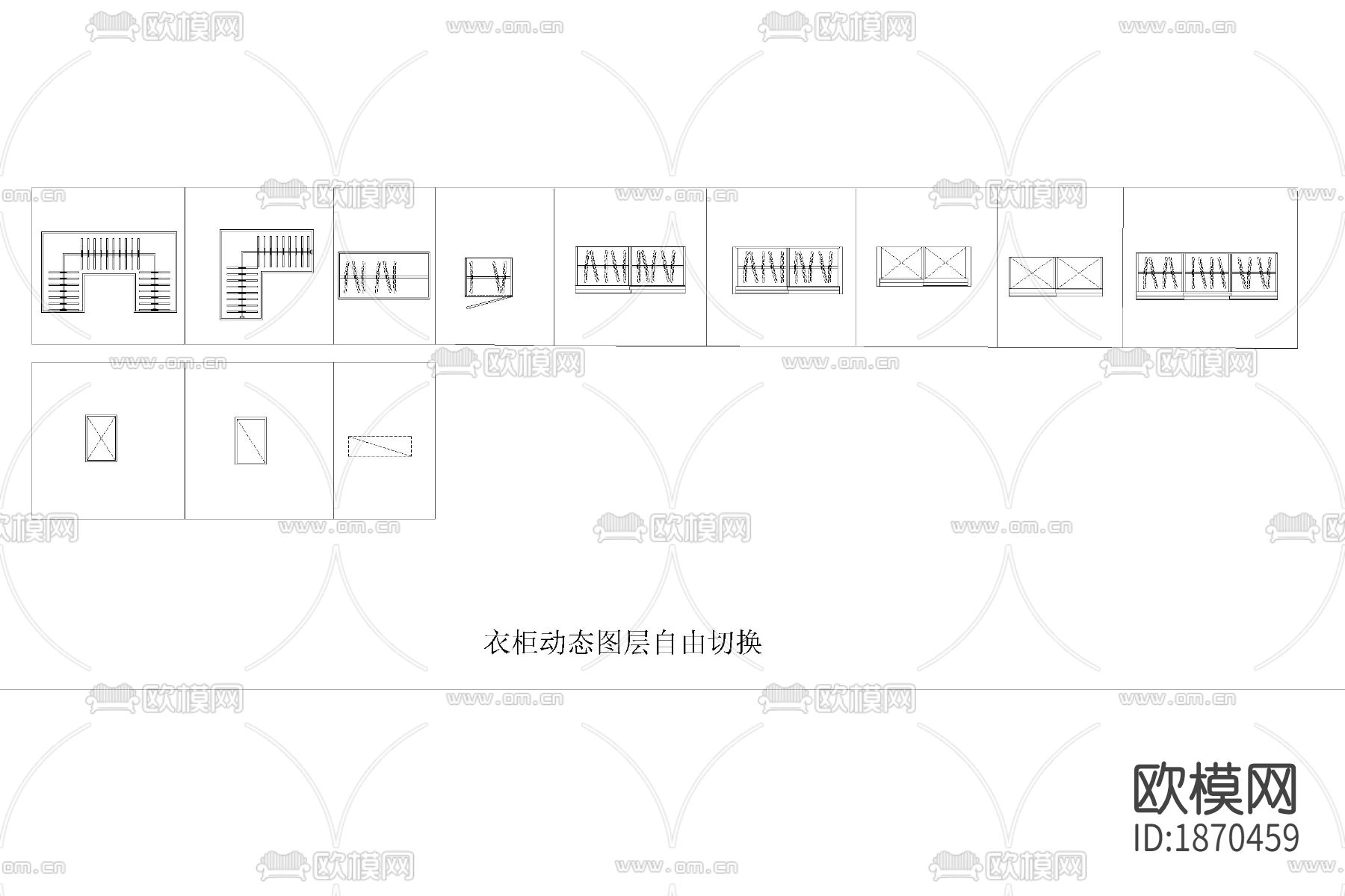 浴室卫生间cad平面图下载（渲染图7）