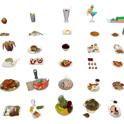  现代食品饮料su模型 