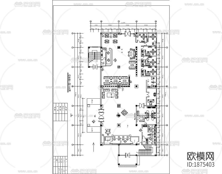 大酒店大厅装修图CAD施工图下载(渲染图4)