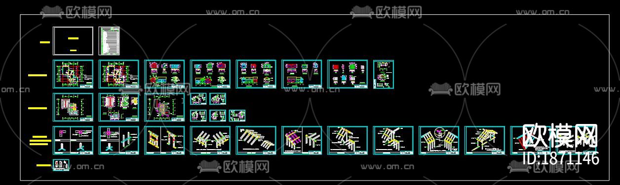 薄壁轻钢住宅cad节点大样图下载（渲染图9）
