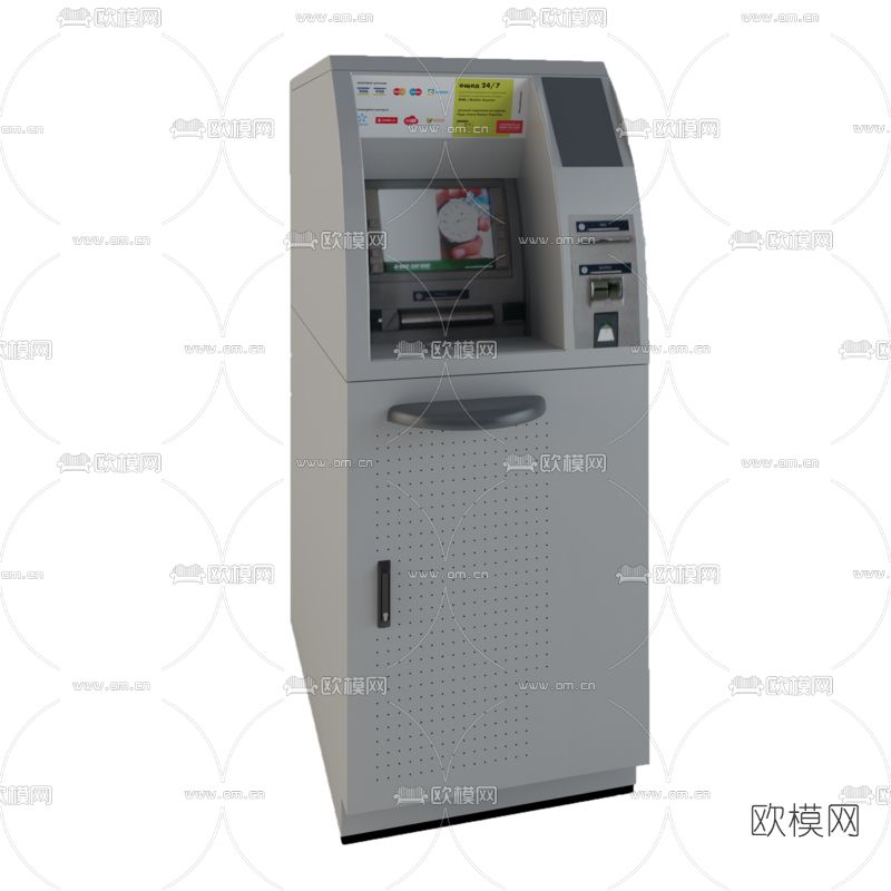 现代取款机免费3d模型下载