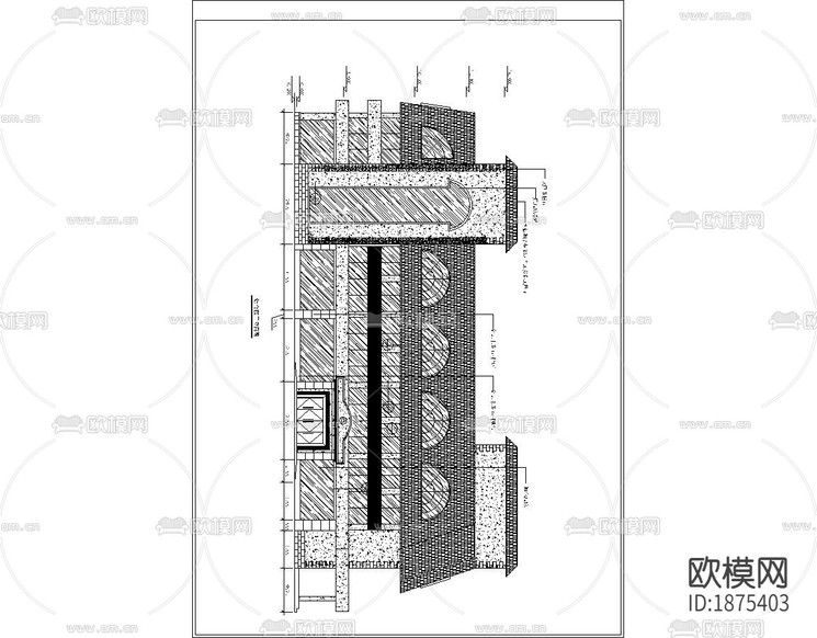 大酒店大厅装修图CAD施工图下载(渲染图5)