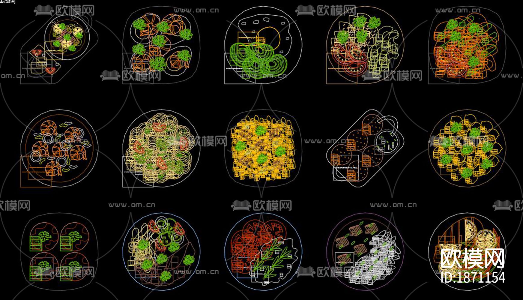 传统美食cad图库下载（渲染图5）