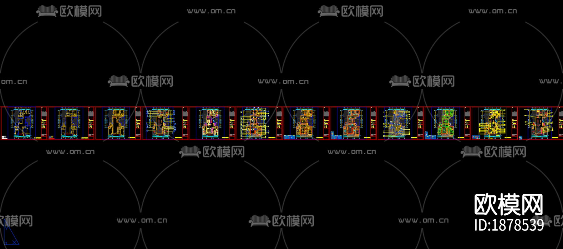 家居住宅cad施工图下载（渲染图6）